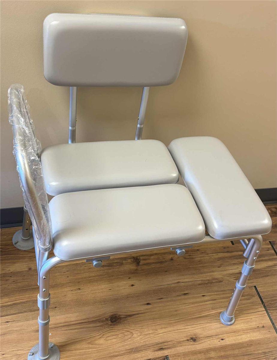 Banc de transfert pour le bain — assise rembourrée