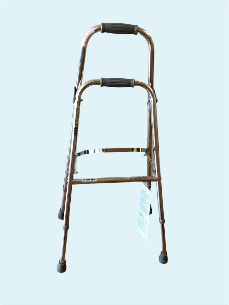 Cadre de marche léger pliant Guardian – modèle standard, réglable, ultra compact