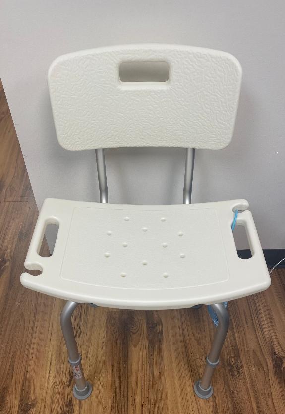 Chaise de douche avec dossier — VEVOR, hauteur réglable