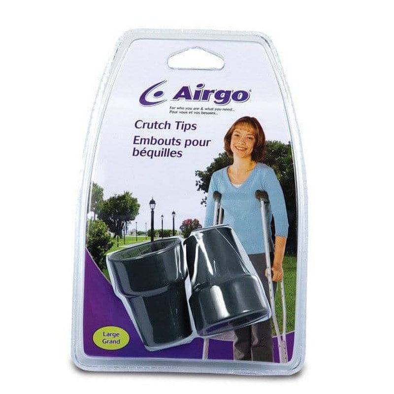 Embouts pour béquilles sans latex — Airgo (grand, paquet de 2)