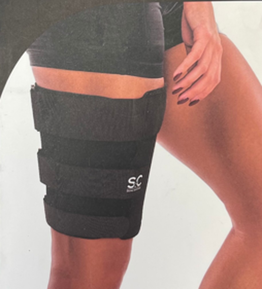 Orthèse de cuisse à sangles ajustables — très grande taille